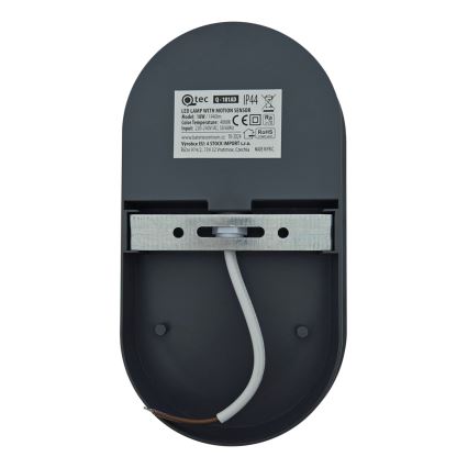 LED āra sienas gaismeklis ar kustības sensoru LED/18W/230V IP44 antracīts