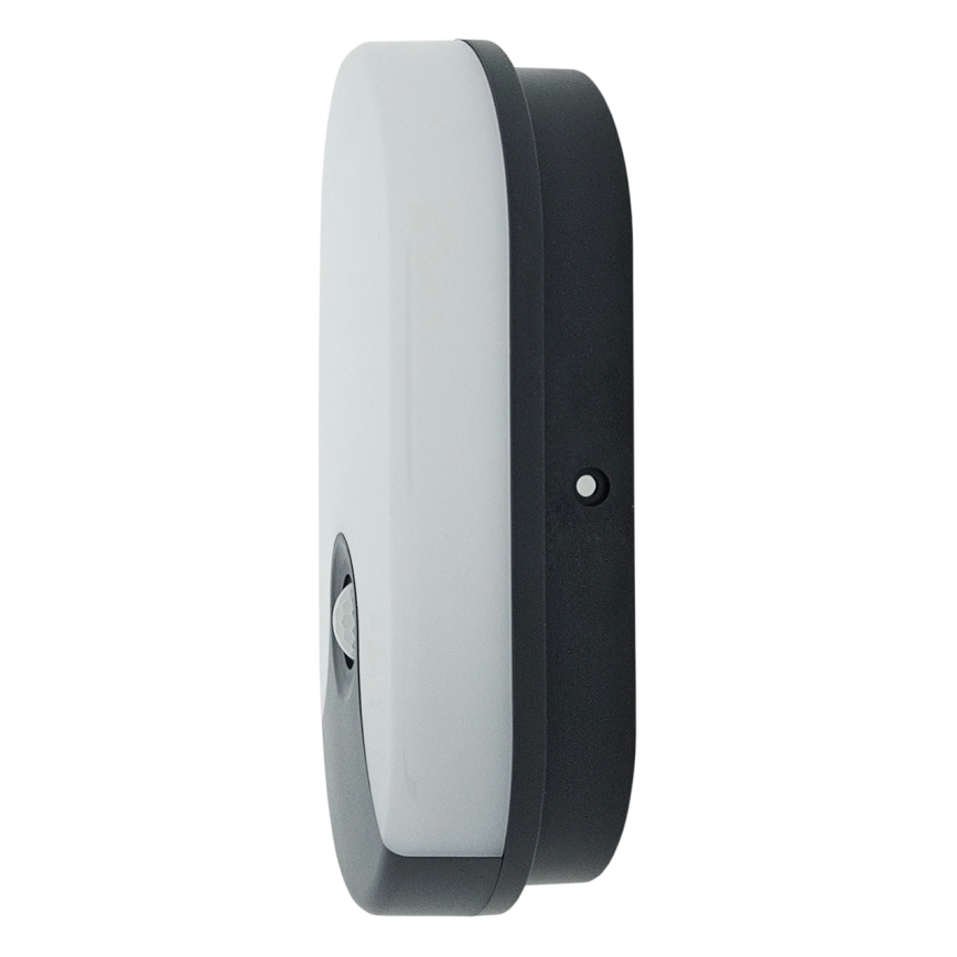 LED āra sienas gaismeklis ar kustības sensoru LED/18W/230V IP44 antracīts