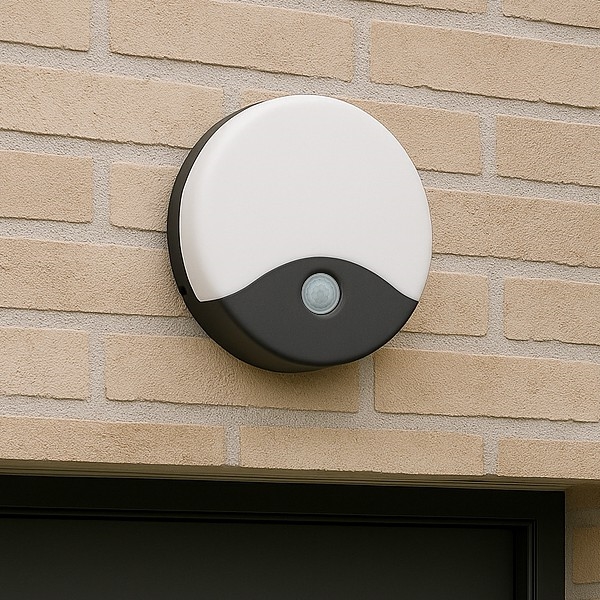 LED āra sienas gaismeklis ar kustības sensoru LED/18W/230V IP44 antracīts