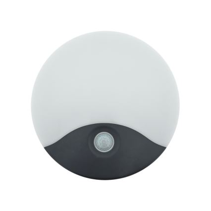 LED āra sienas gaismeklis ar kustības sensoru LED/18W/230V IP44 antracīts