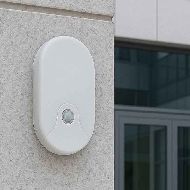 LED āra sienas gaismeklis ar kustības sensoru LED/18W/230V IP44 balts