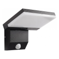 LED āra sienas gaismeklis ar kustības sensoru LED/18W/230V IP44 melns