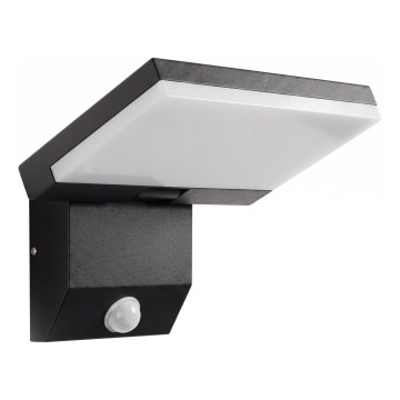 LED āra sienas gaismeklis ar kustības sensoru LED/18W/230V IP44 melns