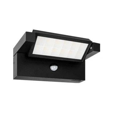 LED āra sienas gaismeklis ar kustības un gaismas sensoru LED/20W/230V 3000/4000/6500K IP54 melns