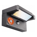 LED āra sienas gaismeklis ar kustības un krēslas sensoru LED/25W/230V 3000/4000/6500K IP54 melns