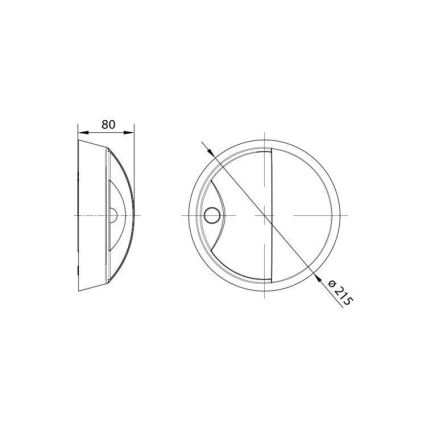 LED Āra sienas gaismeklis ar sensoru LED/14W/230V IP54