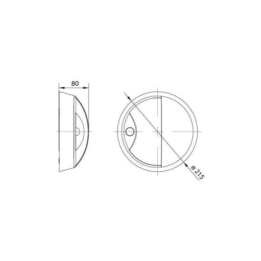 LED Āra sienas gaismeklis ar sensoru LED/14W/230V IP54