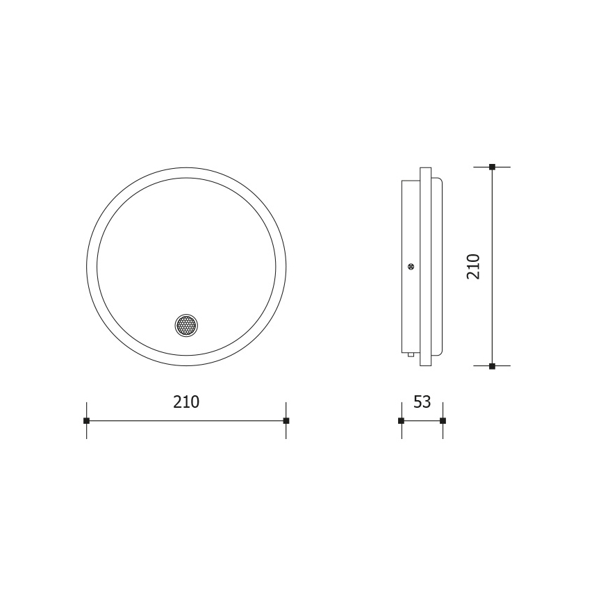 LED āra sienas gaismeklis ar kustības un krēslas sensoru LED/15W/230V IP65 balts