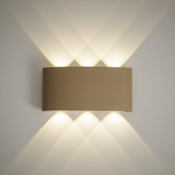 LED āra sienas gaismeklis ARROW LED/6W/230V IP54 bēšs