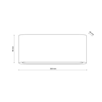 LED Āra sienas gaismeklis ARWENA L LED/12W/230V IP54 bēšs
