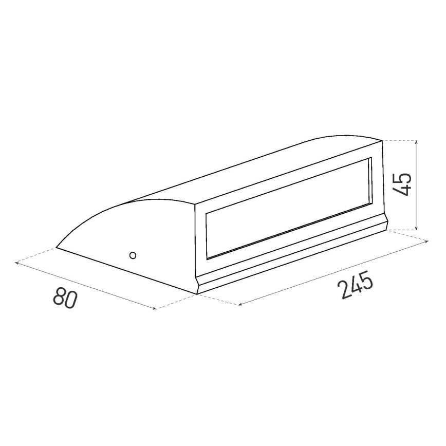 LED Āra sienas gaismeklis LED/10W/230V IP54