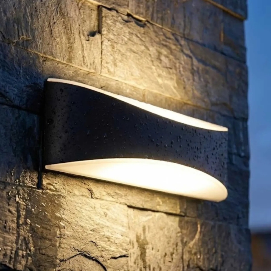 LED āra sienas gaismeklis LED/10W/230V IP65 melns