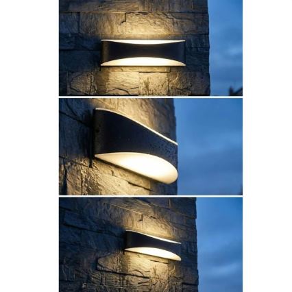 LED āra sienas gaismeklis LED/10W/230V IP65 melns