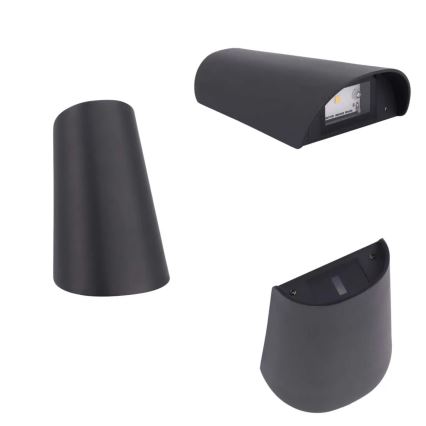 LED āra sienas gaismeklis LED/11W/230V IP65 melns