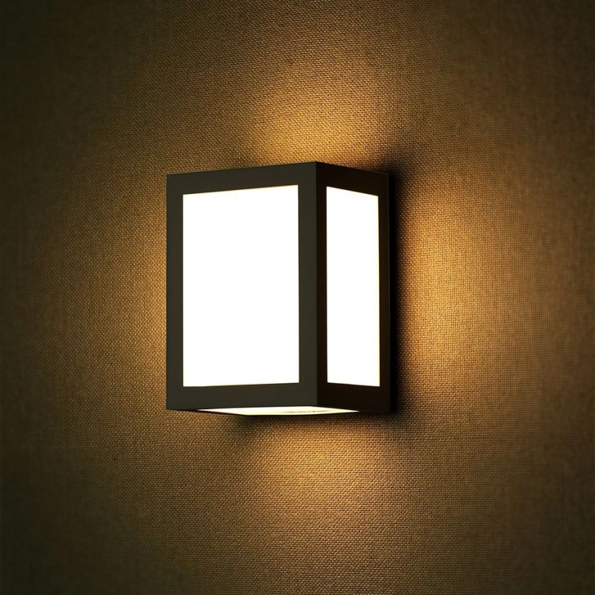 LED āra sienas gaismeklis LED/12W/230V 3000K IP65 melns