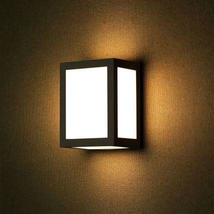 LED āra sienas gaismeklis LED/12W/230V 6400K IP65 melns