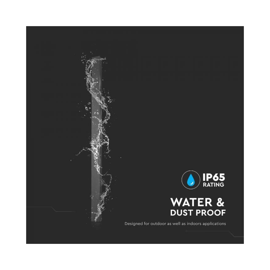 LED āra sienas gaismeklis LED/16W/230V 4000K IP65 101 cm antracīts