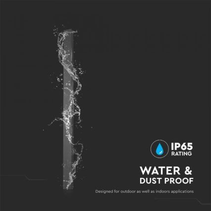 LED āra sienas gaismeklis LED/16W/230V 4000K IP65 101 cm melns