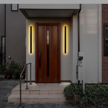 LED āra sienas gaismeklis LED/23W/230V 3000K IP65 141 cm antracīts