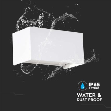 LED āra sienas gaismeklis LED/24W/230V 3000K IP65 balts