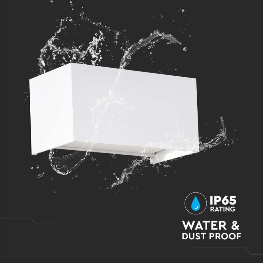 LED āra sienas gaismeklis LED/24W/230V 3000K IP65 balts
