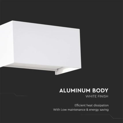 LED āra sienas gaismeklis LED/24W/230V 3000K IP65 balts