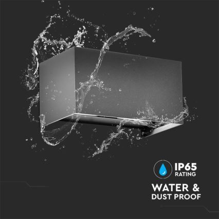 LED āra sienas gaismeklis LED/24W/230V 4000K IP65 antracīts