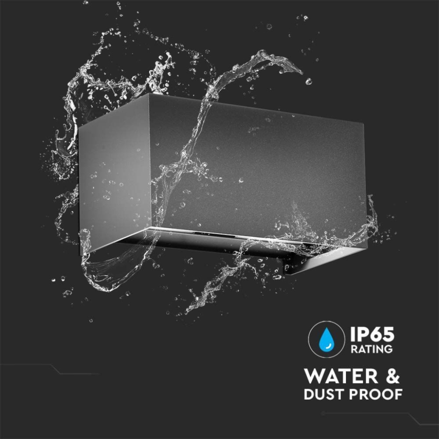 LED āra sienas gaismeklis LED/24W/230V 4000K IP65 antracīts