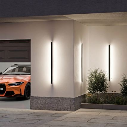 LED āra sienas gaismeklis LED/30W/230V 100 cm IP65 melns