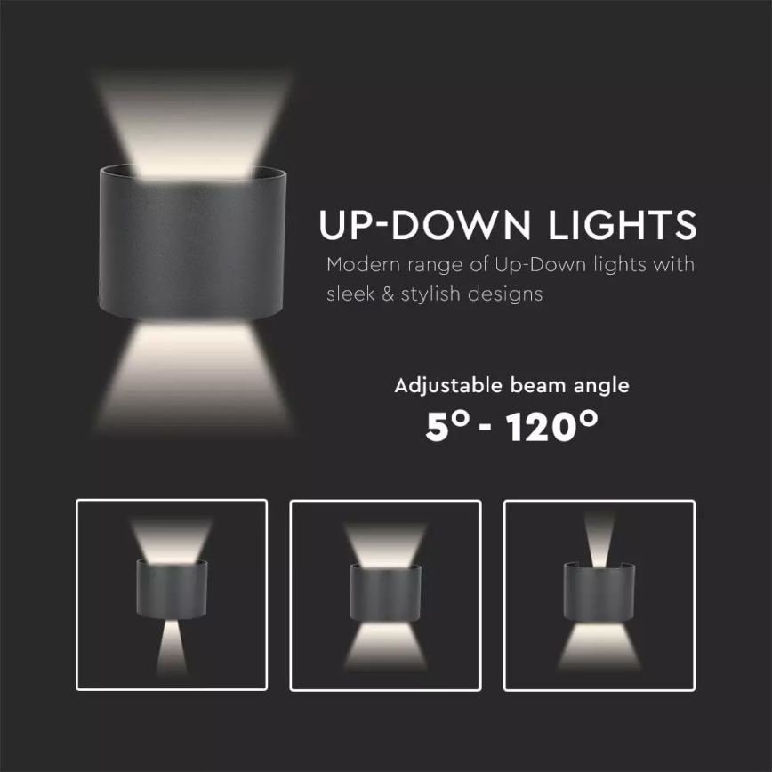 LED Āra sienas gaismeklis LED/6W/110-240V 4000K IP65