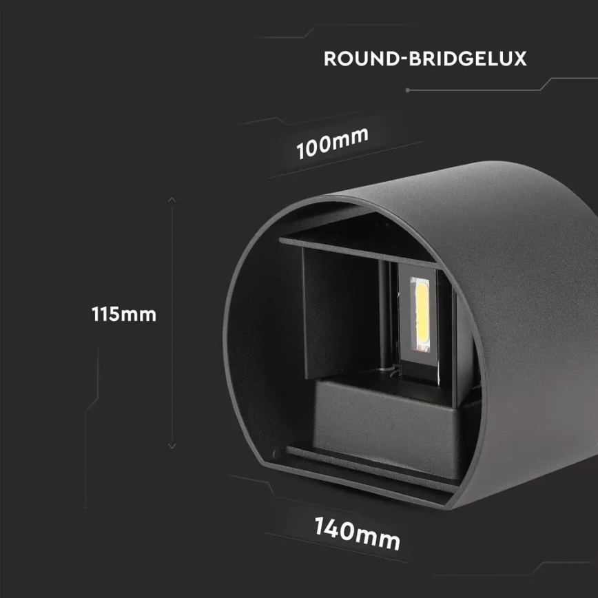 LED Āra sienas gaismeklis LED/6W/110-240V 4000K IP65