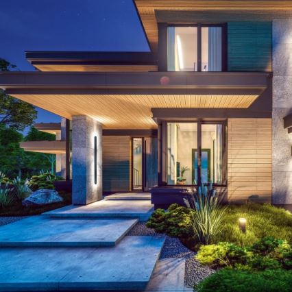 LED āra sienas gaismeklis MIRANA LED/25W/230V 4000K IP44 120 cm melns