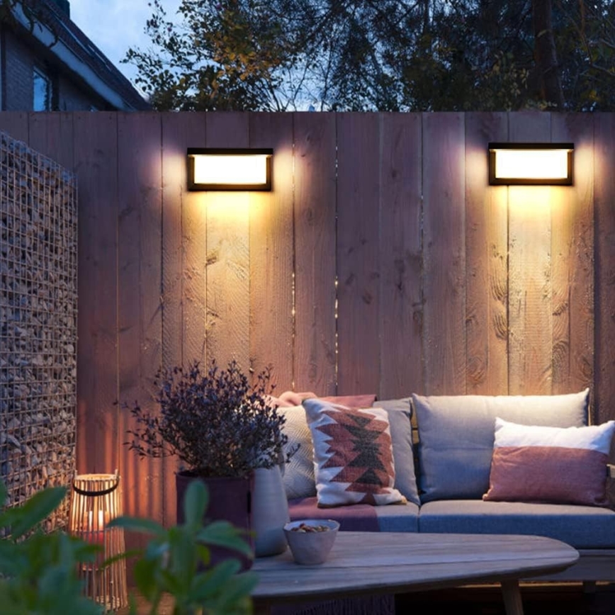 LED āra sienas gaismeklis NEELY LED/12W/230V IP54 melns