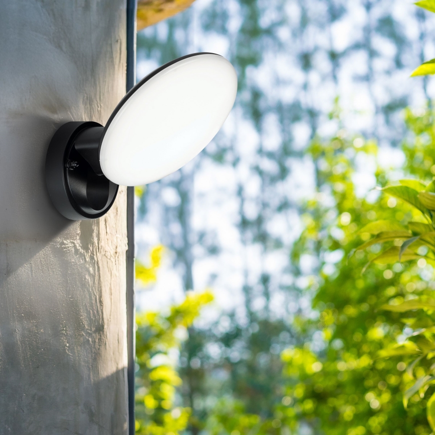 LED āra sienas gaismeklis OLAF LED/10W/230V IP44 melns