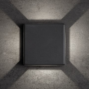 LED āra sienas gaismeklis REFAZI LED/6W/230V IP54 antracīts