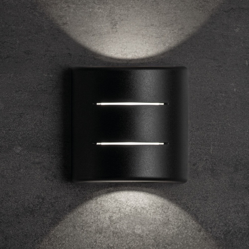 LED āra sienas gaismeklis REFAZI LED/6W/230V IP54 melns