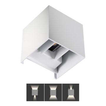 LED Āra sienas gaismeklis REKA LED/7W/230V IP54 balts