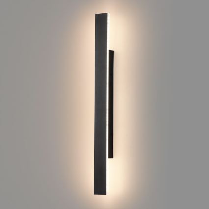LED āra sienas gaismeklis WOW LED/11W/230V 3000/4000/6000K 60 cm IP54 melns