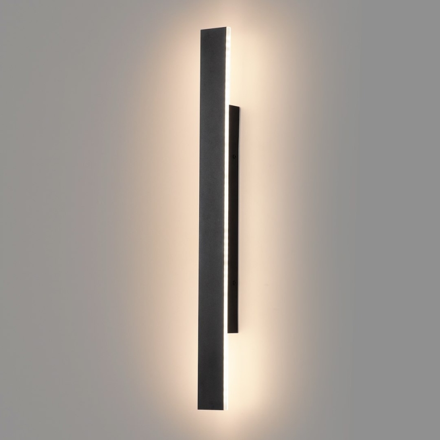 LED āra sienas gaismeklis WOW LED/11W/230V 3000/4000/6000K 60 cm IP54 melns