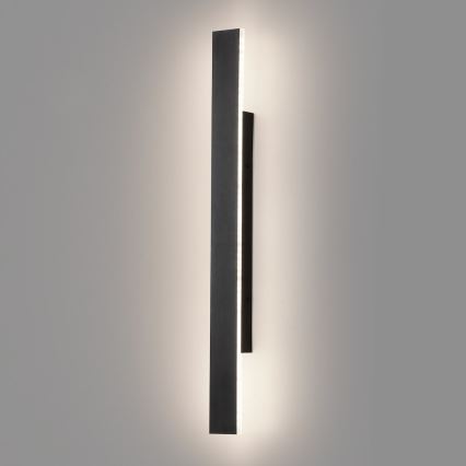 LED āra sienas gaismeklis WOW LED/11W/230V 3000/4000/6000K 60 cm IP54 melns