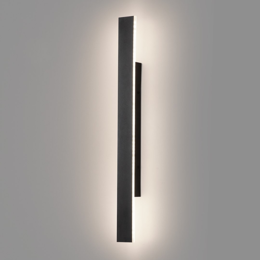 LED āra sienas gaismeklis WOW LED/11W/230V 3000/4000/6000K 60 cm IP54 melns