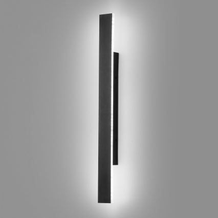 LED āra sienas gaismeklis WOW LED/11W/230V 3000/4000/6000K 60 cm IP54 melns