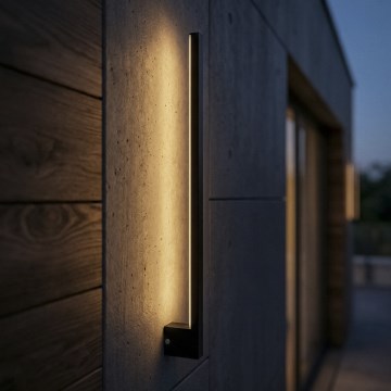 LED āra sienas gaismeklis YALTE LED/11W/230V 3000/4000/6500K 81,5 cm IP54 melns