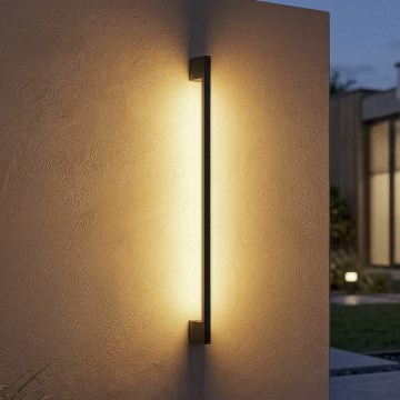 LED āra sienas gaismeklis YALTE LED/12W/230V 3000/4000/6500K 123 cm IP54 melns