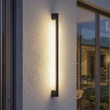 LED āra sienas gaismeklis YALTE LED/8,5W/230V 3000/4000/6500K 93 cm IP54 melns