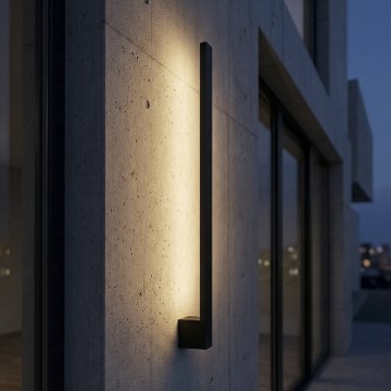 LED āra sienas gaismeklis YALTE LED/9W/230V 3000/4000/6500K 61,5 cm IP54 melns