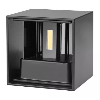 LED Āra sienas lampa  2xLED/3W/230V IP54 melna