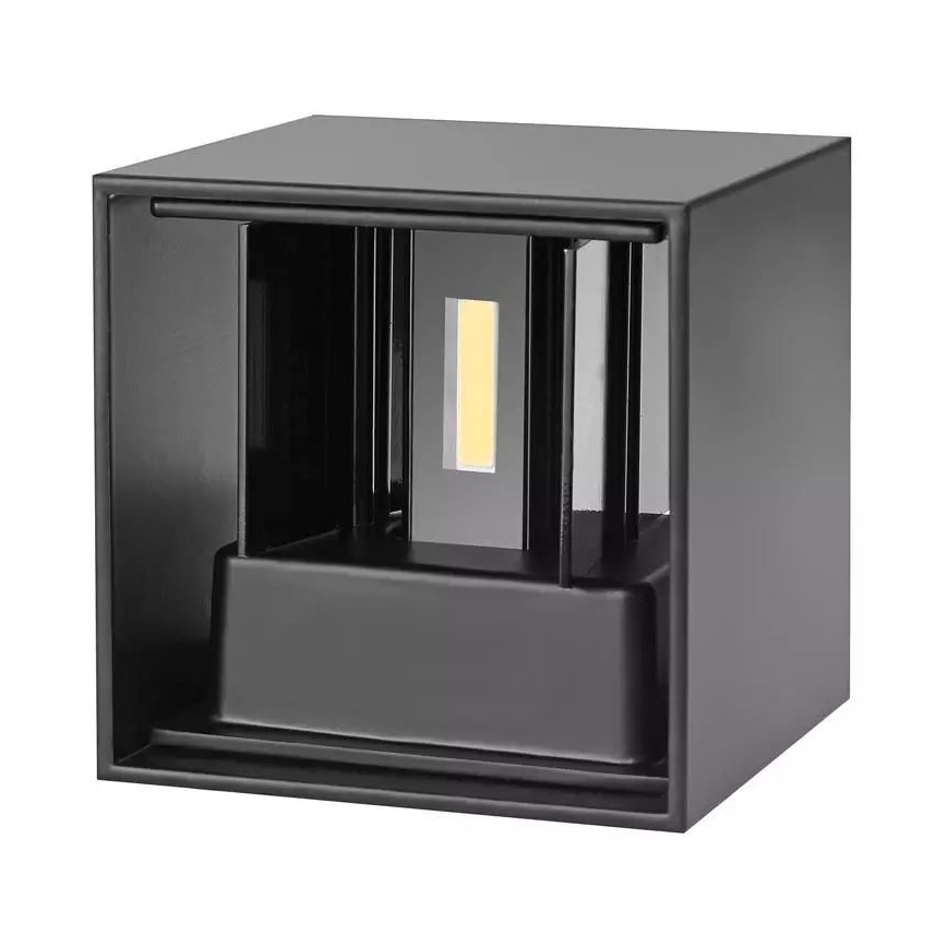 LED Āra sienas lampa  2xLED/3W/230V IP54 melna