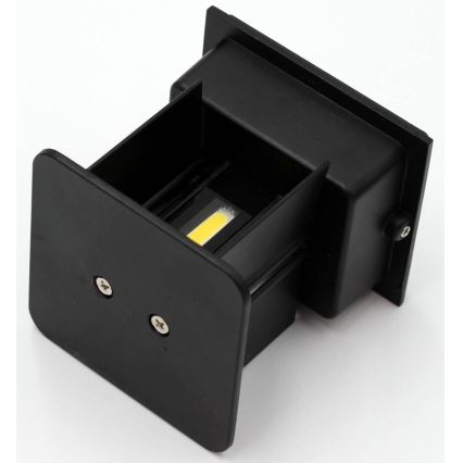 LED Āra sienas lampa  2xLED/3W/230V IP54 melna