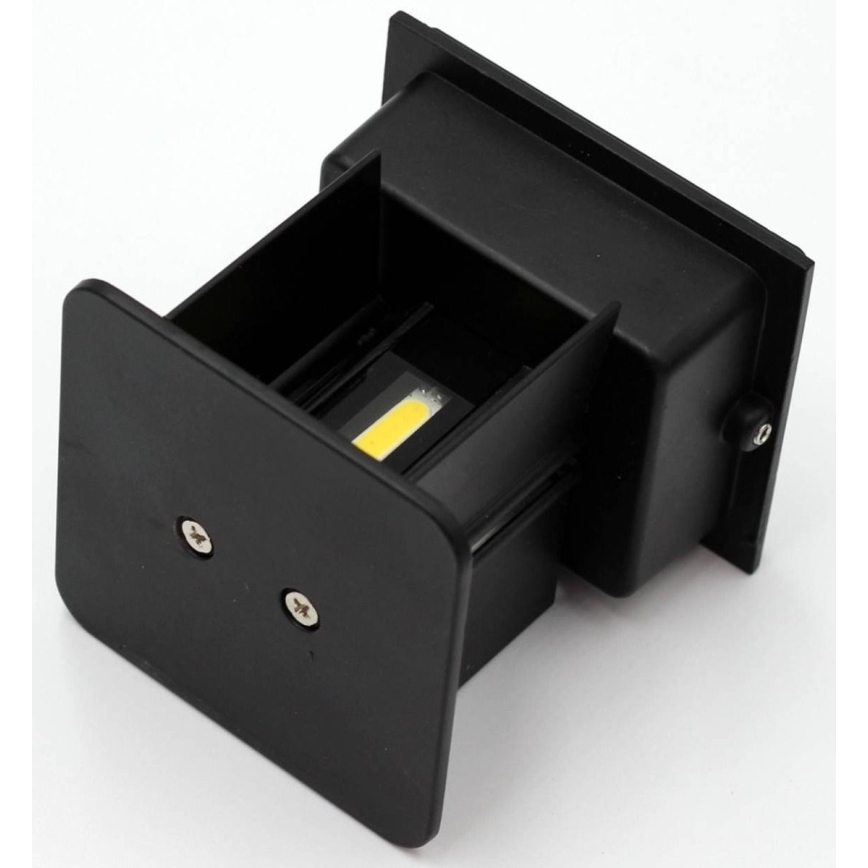 LED Āra sienas lampa  2xLED/3W/230V IP54 melna